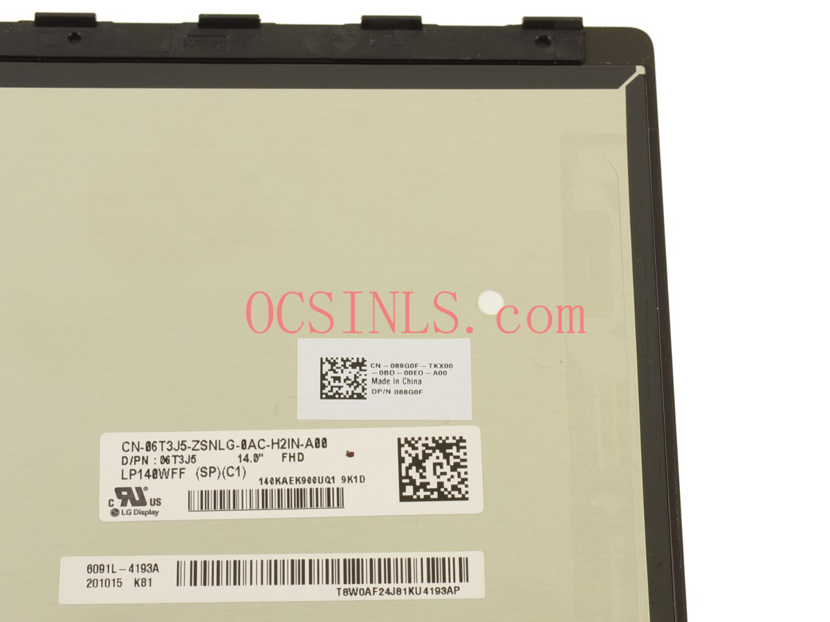 4GWXD XMK4D For Dell Latitude 7410 2-in-1 Touch Screen Assembly Replacement LCD Screen 14" FHD Widescreen Dispaly TS A Matrix